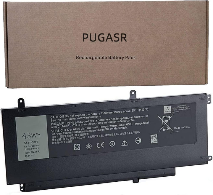 PUGASR D2VF9 Laptop Akku Kompatibel mit Dell Inspiron 15 7547 7548 Vostro 14 5459 Series 0PXR51 PXR5