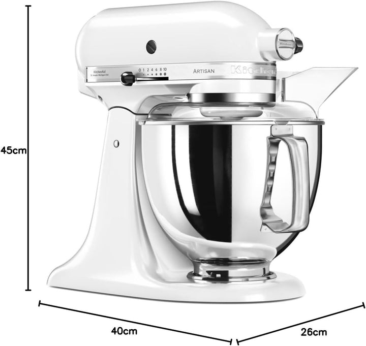 KitchenAid Küchenmaschine Artisan 4,8L Weiss