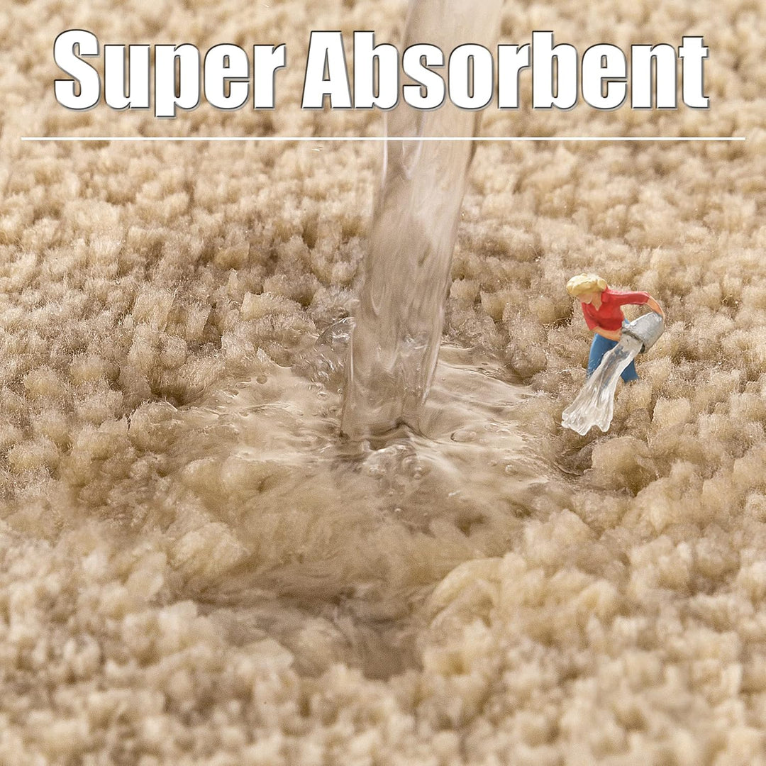 ROLIZOE Extrem Dicker Badematte rutschfest Badteppich Hochsaugfähige Badezimmerteppich Superweicher