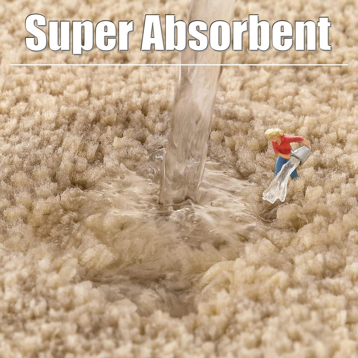 ROLIZOE Extrem Dicker Badematte rutschfest Badteppich Hochsaugfähige Badezimmerteppich Superweicher