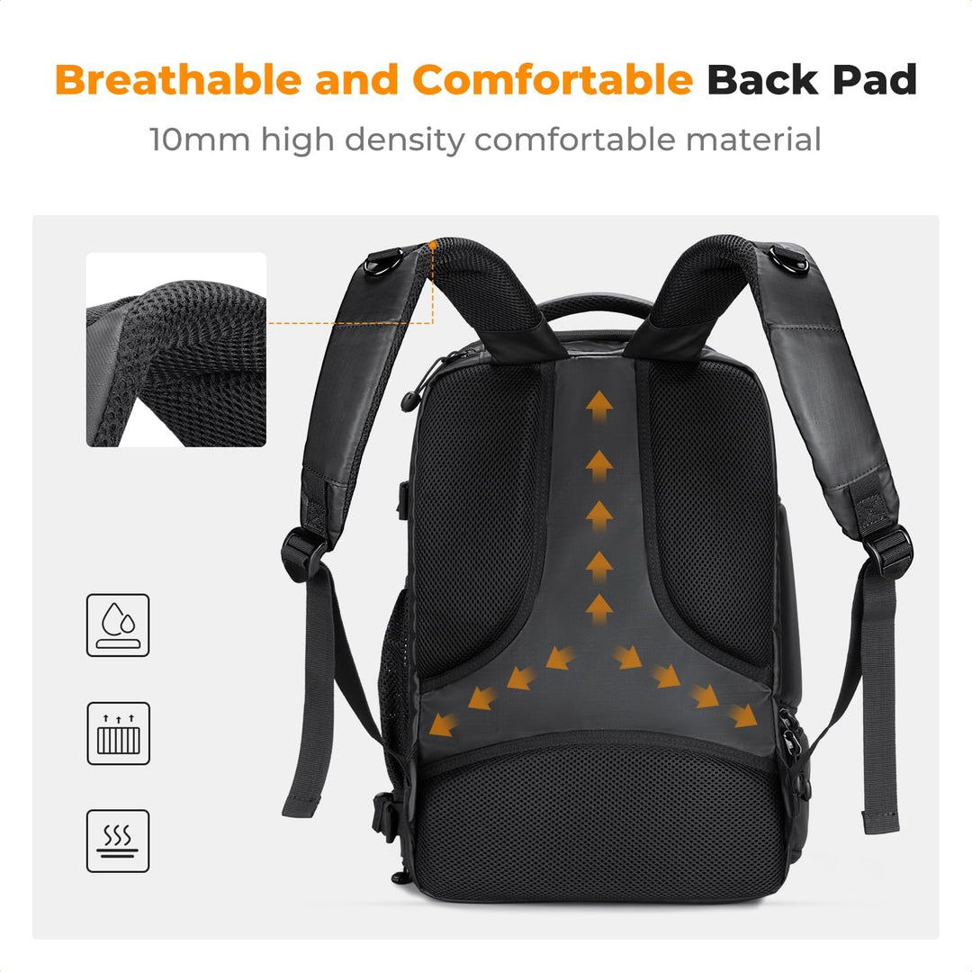 K&F CONCEPT Kamerarucksack wasserdicht Fotorucksack für Canon Nikon Sony Spiegelreflexkameras, Drohn