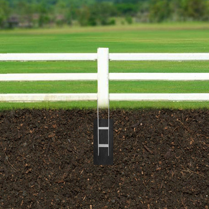 Ansobea H-Pfostenträger H-Anker Pfostenanker Set H Anker Pfostenträger Träger Anker Pfosten H-Form S