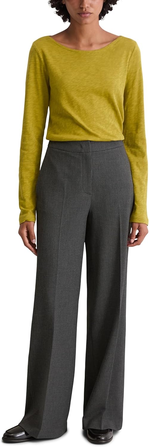 Marc O'Polo Damen Langarmshirt aus Bio-Baumwolle Basic XXS 422, XXS 422
