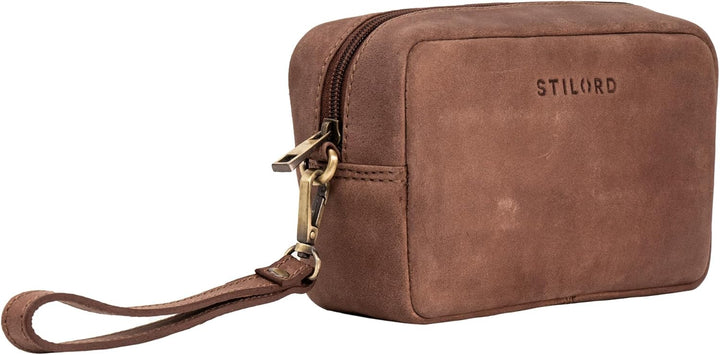 STILORD 'Larkin' Herren Handgelenktasche Leder Organizer kleine Ledertasche Herren Tasche XXL Reiseg
