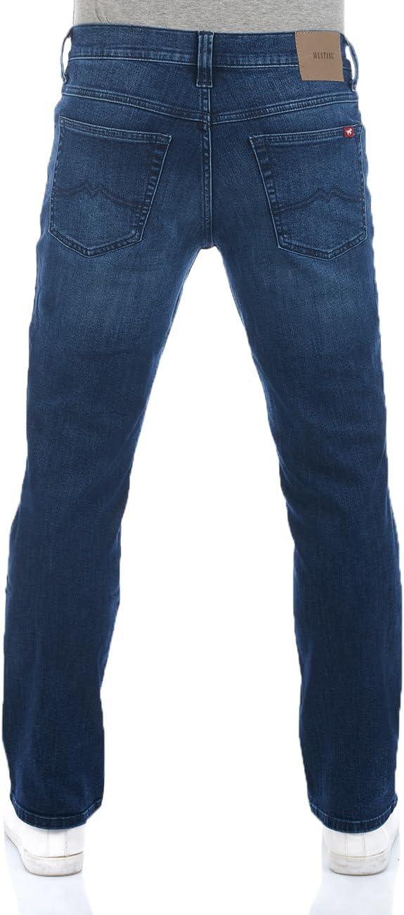 MUSTANG Herren Jeans Tramper Straight Fit Jeanshose Hose Denim Stretch Baumwolle Blau Schwarz w30 w3