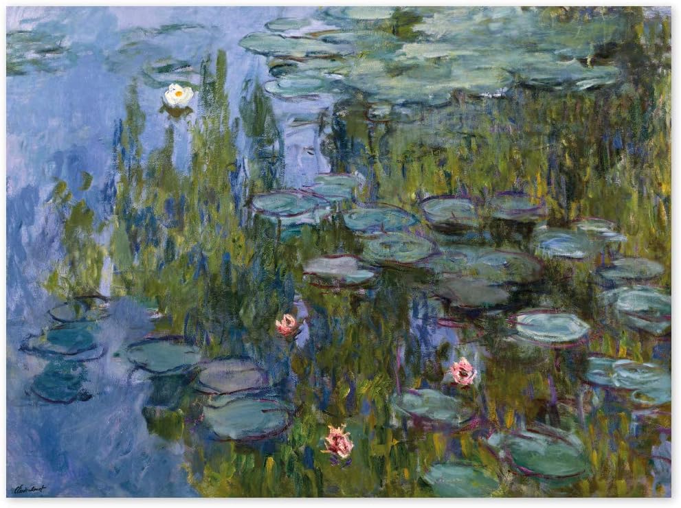 JUNIWORDS Poster, Claude Monet, Nymphéas, Seerosen, 85342, 79 x 60 cm, 79 x 60 cm