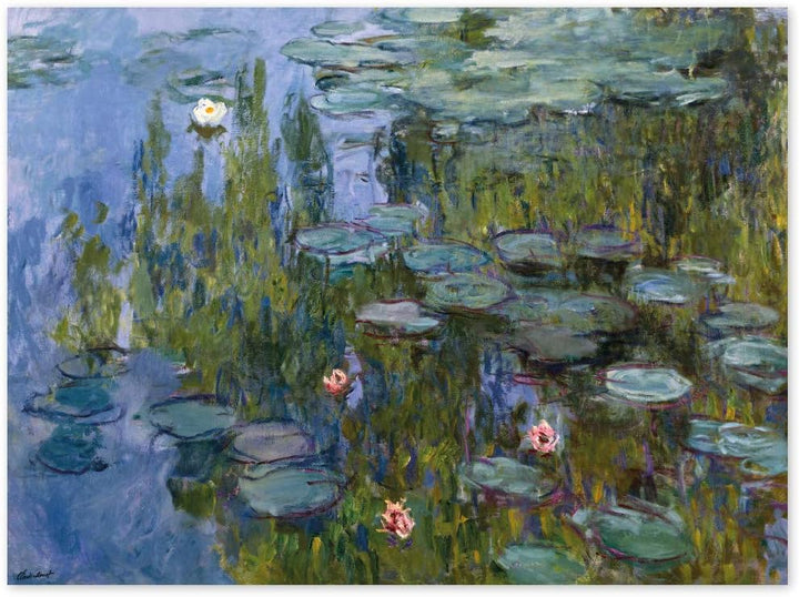 JUNIWORDS Poster, Claude Monet, Nymphéas, Seerosen, 85342, 79 x 60 cm, 79 x 60 cm