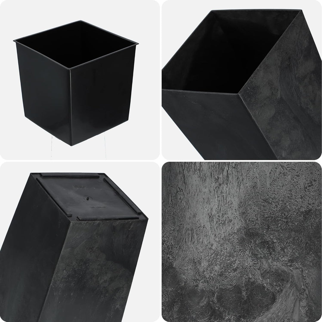 KADAX Blumentopf, Blumenkübel aus Kunststoff, Pflanzkübel für Blumen, Innen- und Aussenbereich, Gart