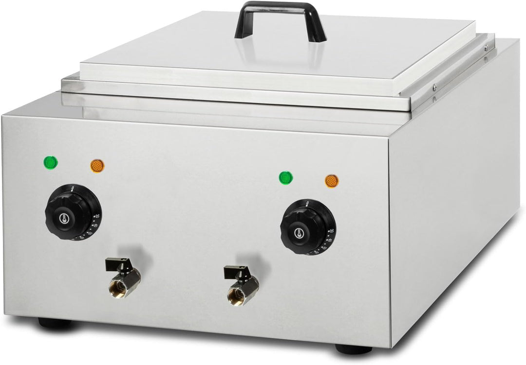 VERTES Gastro Nudelkocher Pastakocher Teigwarenkocher aus Edelstahl, Elektrisch, 2x 1700 Watt, 2 sep