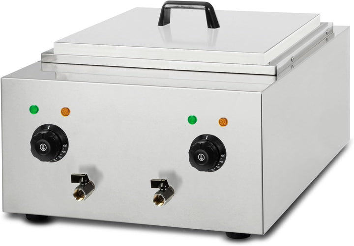 VERTES Gastro Nudelkocher Pastakocher Teigwarenkocher aus Edelstahl, Elektrisch, 2x 1700 Watt, 2 sep