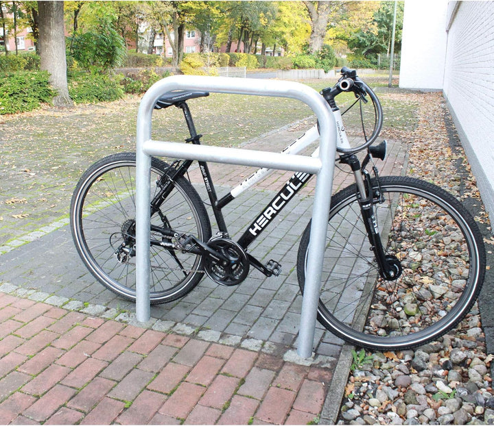 2x Fahrradanlehnbügel zum Einbetonieren Fahrradständer Anlehnbügel Anlehnständer Poller Ständer feue