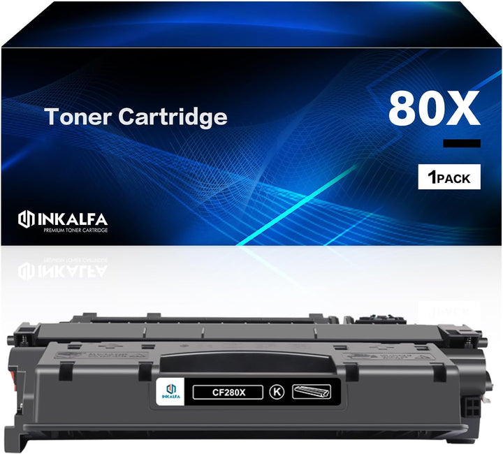 inkalfa Kompatibel für HP 80X CF280X 80A CF280A Toner Laserjet Pro 400 M401a M401dn M401n M401dw M40