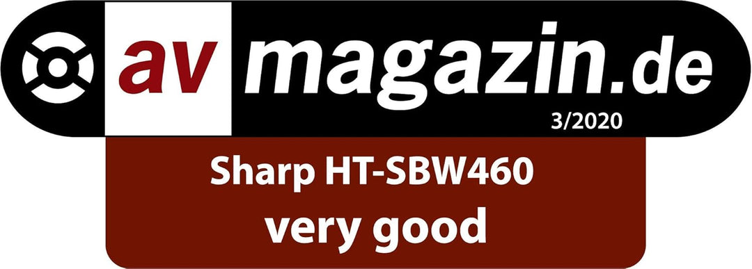 SHARP HTSBW460 3.1 Soundbar 440W (USB, Bluetooth, HDMI, Optisch, AUX-IN (3,5mm), 4K, Breite: 95cm),