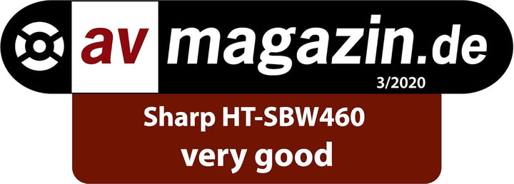 SHARP HTSBW460 3.1 Soundbar 440W (USB, Bluetooth, HDMI, Optisch, AUX-IN (3,5mm), 4K, Breite: 95cm),