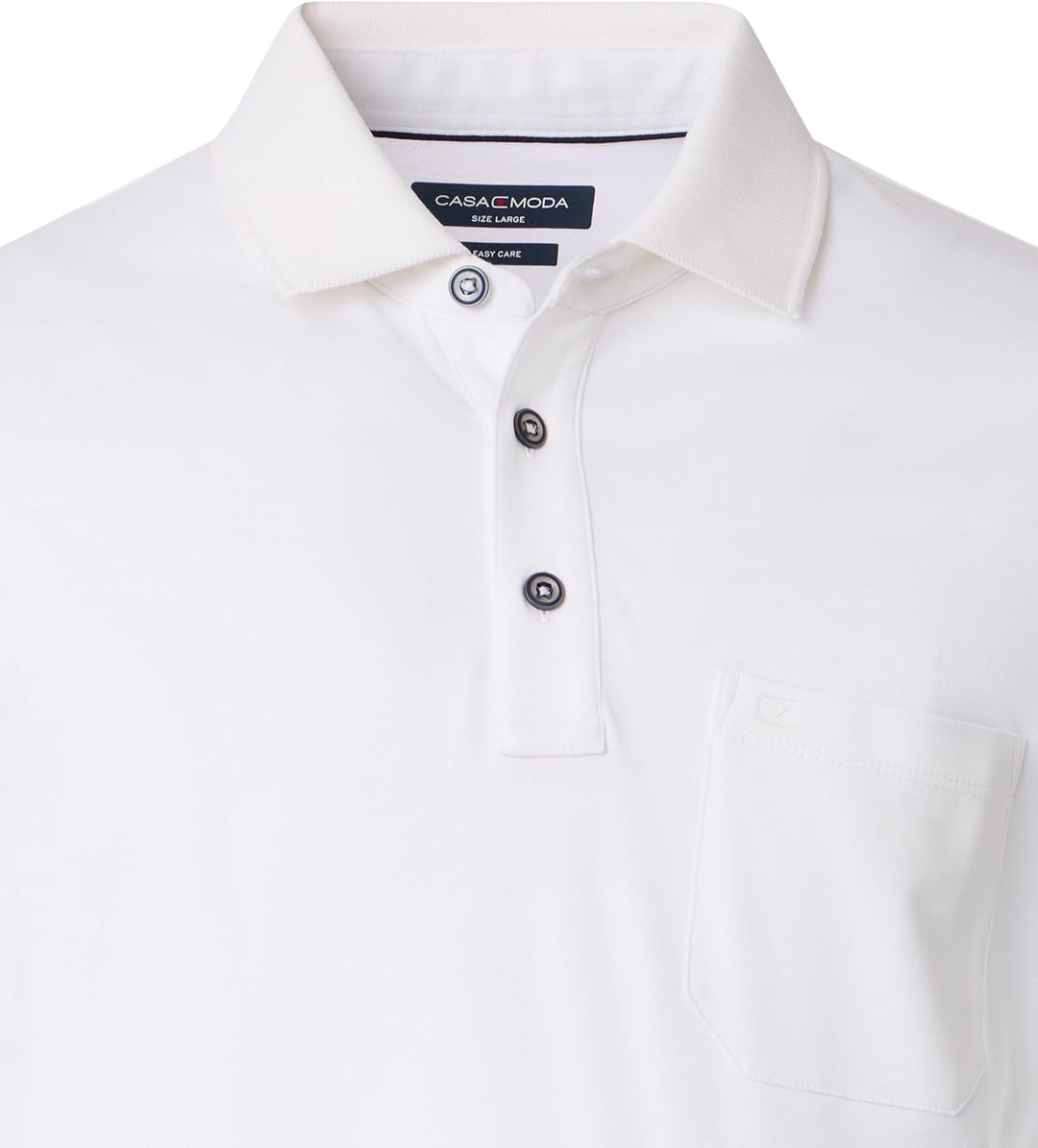 CASAMODA Polo-Shirt Uni S Weiss(000), S Weiß(000)