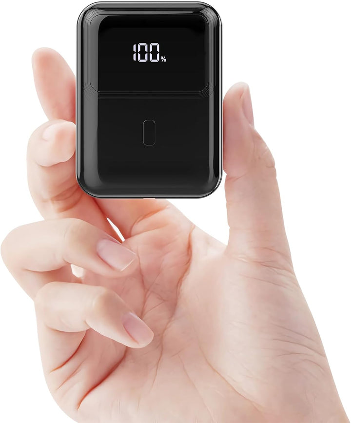 Hganus Power Bank 10000mAh 22.5W Schnellladefunktion PowerBank Klein Aber Stark PD3.0 QC4.0 USB C In