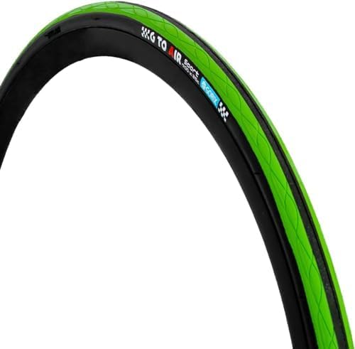 GORIX Rennradreifen 700×23C 25C 28C 32c 35c Fahrrad (Gtoair) 700×25c Black×Green(1 Tire), 700×25c Bl