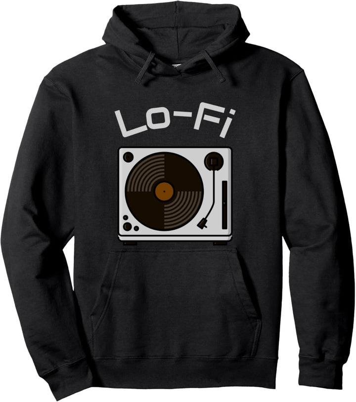 Vintage Lo-Fi Shirt Vinyl Plattenspieler Pullover Hoodie