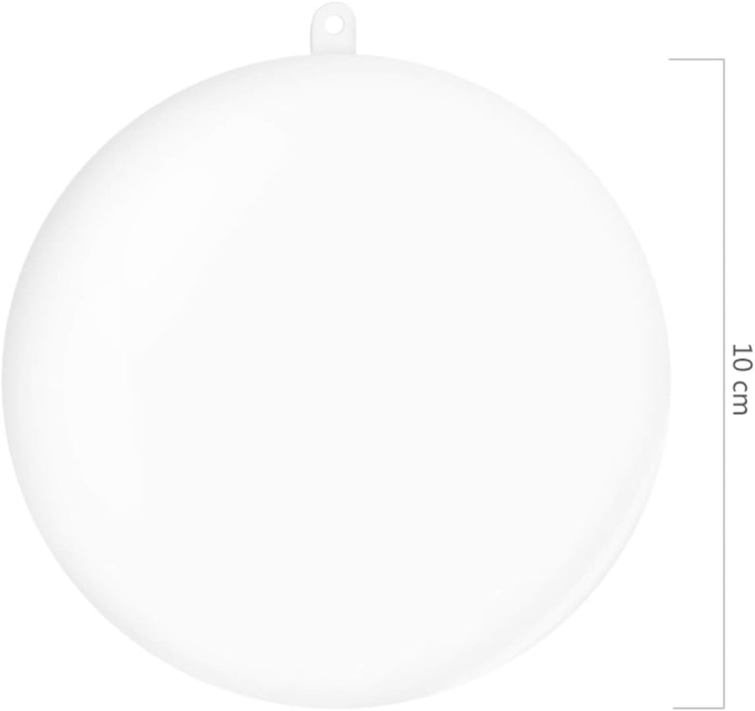 Acrylkugeln 20 Stück Christmas Ball Weihnachtskugeln Klar DIY transparent Verzierung als Saisonal De