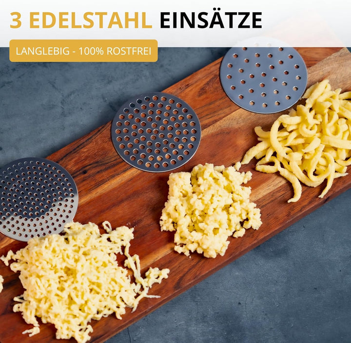 Westmark Spätzle- und Kartoffelpresse 1 Stk. – Vielseitige Teigpresse für Spätzle, Kartoffelpüree un