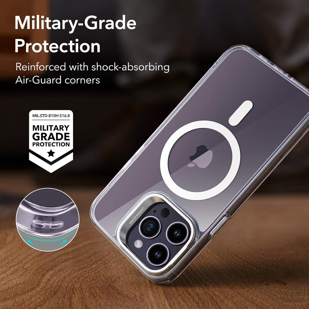 ESR für iPhone 14 Pro Max Hülle, kompatibel mit MagSafe, Classic Ständer Hülle mit HaloLock, Militär