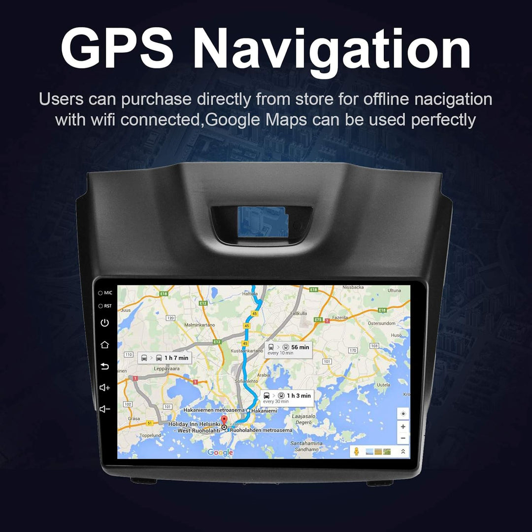 LEXXSON Android 10.1 Autoradio für Isuzu D-MAX 2012-2018, MU-X 2013-2017 | 9-Zoll-AM-FM-Radio mit GP