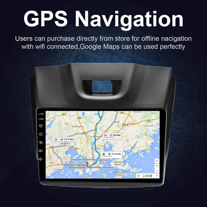 LEXXSON Android 10.1 Autoradio für Isuzu D-MAX 2012-2018, MU-X 2013-2017 | 9-Zoll-AM-FM-Radio mit GP