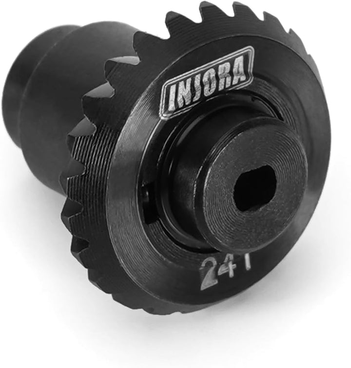 INJORA 12/24T Stahllegierung Lagerachsen Zahnradsatz für 1/24 RC Crawler FMS FCX24 FCX18 Upgrade,2pc