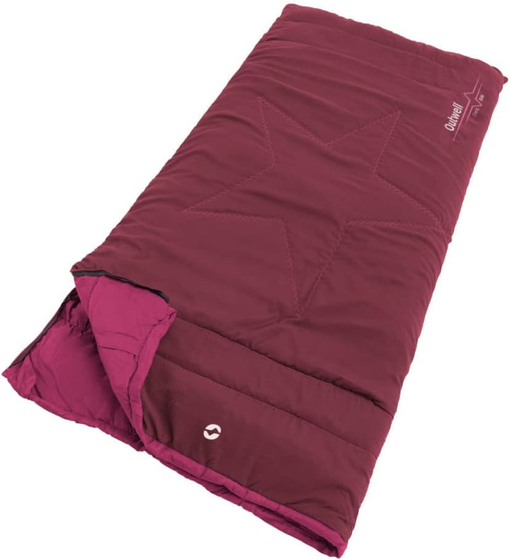 Outwell Jungen Champ Schlafsack, Dunkelrot, One Size