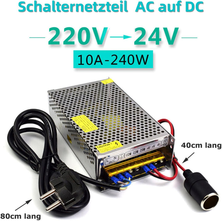 D83CS Einbaunetzteil AC/DC Netzteil DC 10A Schaltnetzteil 240W Netzteil Adapter Adapter 220-240V auf