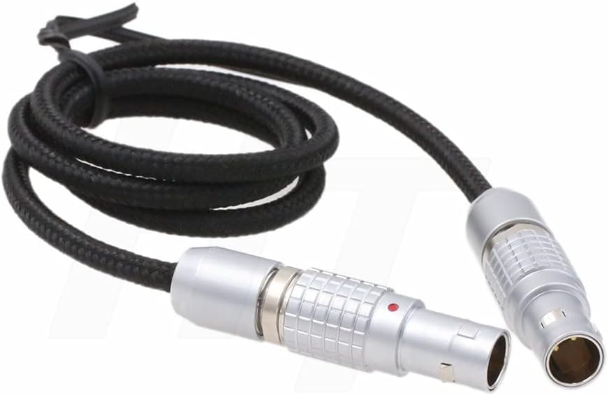 HangTon Geflochtenes 0B 2 Pin Stecker auf 2 Pin Stecker Stromkabel für Teradek Bolt Bond, ARRI Alexa