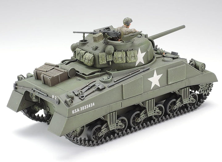 TAMIYA 35190 - 1:35 US Mitl. Pz. M4 Sherman Früh. (3), Modellbau, Plastik Bausatz, Basteln, Hobby, K