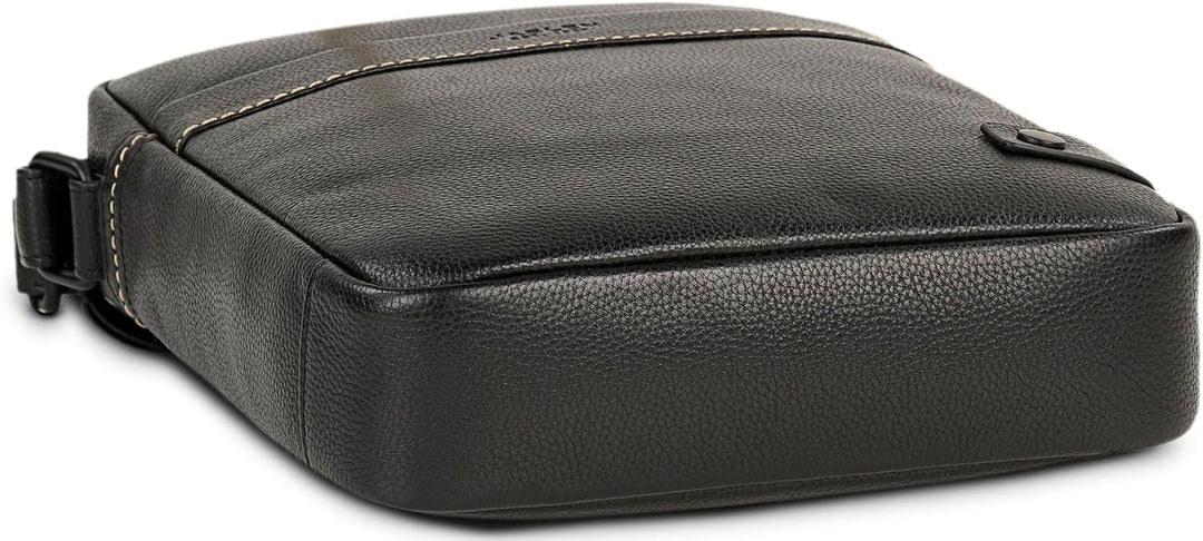 JASLEN - Leder Umhängetasche Herren - Umhängetasche Herren Leder mit Verstellbarem Riemen - Umhänget