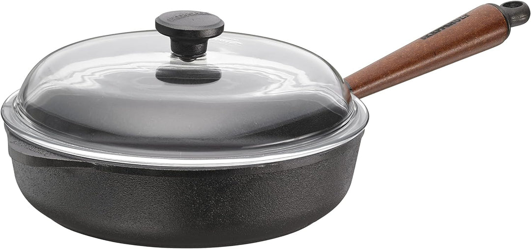 SKEPPSHULT Bratpfanne, Holz, Schwarz, 25 cm, 25 cm