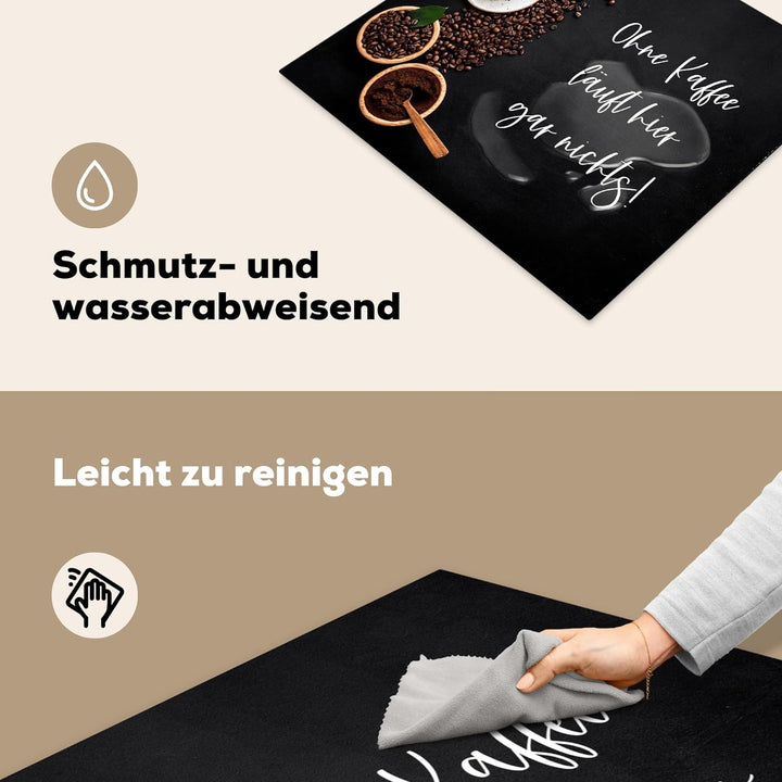 KitchenYeah© Herdabdeckplatte Einteilig Küche Kochfeld Abdeckung Ceranfeld Herdplattenabdeckung Aufr