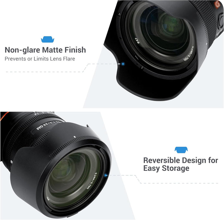 JJC Bajonett ALC-SH154 Gegenlichtblende für Sony FE 24mm f/1.4 GM (SEL24F14GM) Objektiv - Ersetzt So