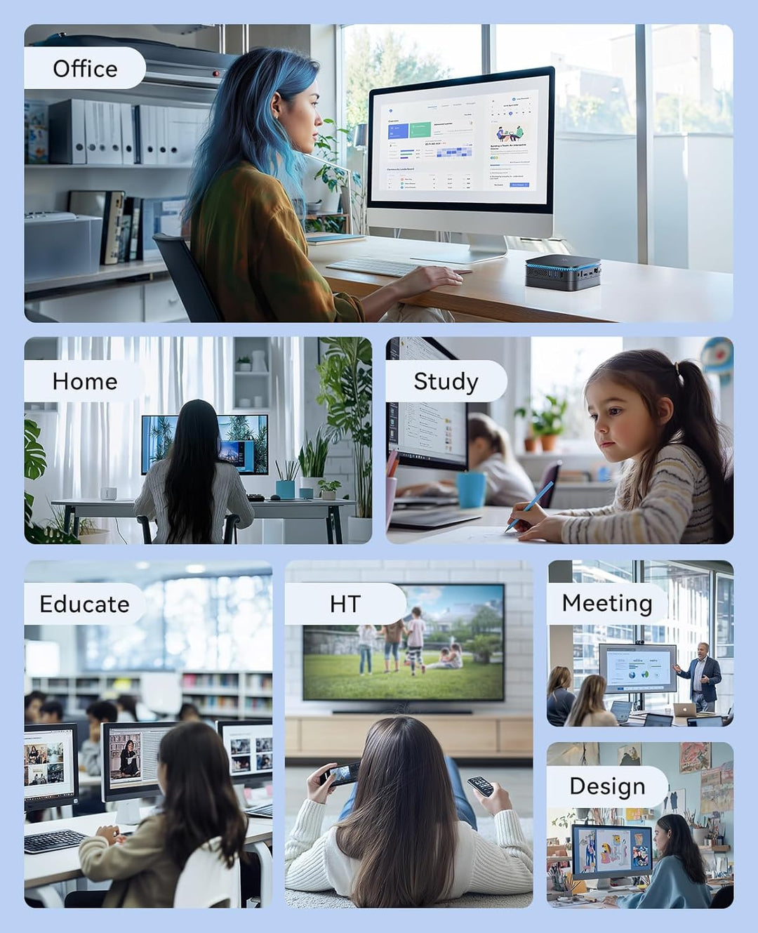 NiPoGi AK1 PRO Mini PC Windows 11, Intel 11. Gen N5105 (bis zu 2,9 GHz) Mini Computers, 8GB DDR4 256