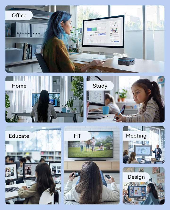 NiPoGi AK1 PRO Mini PC Windows 11, Intel 11. Gen N5105 (bis zu 2,9 GHz) Mini Computers, 8GB DDR4 256