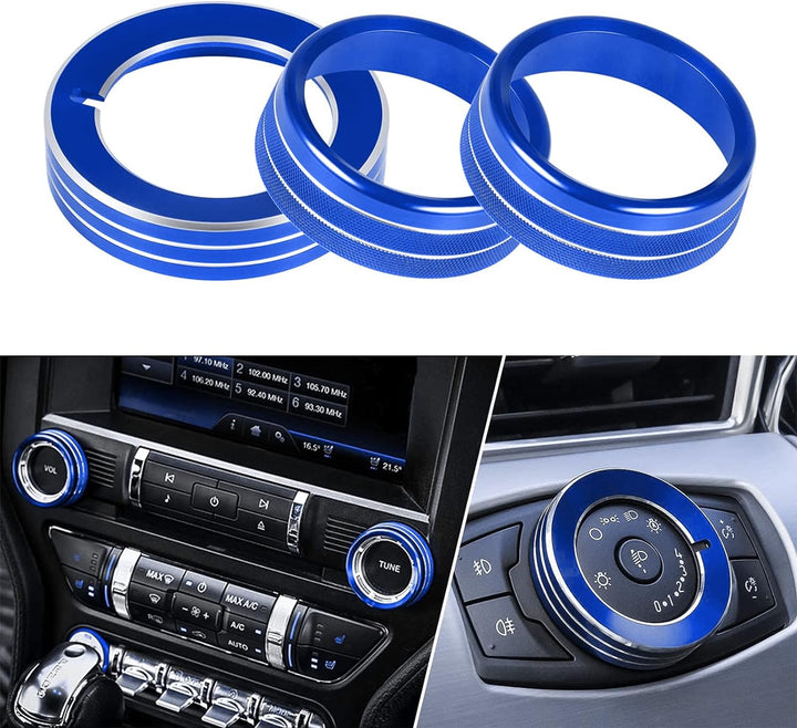 Komplettes Set Innenausstattung Dekorative Verkleidungsabdeckungen für Ford Mustang GT 2015-2023 Zub