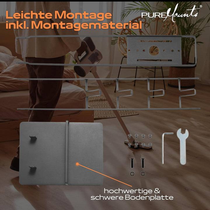 PureMounts, Staubsauger Standfuss Organizer kompatibel mit Dyson V6 Pro, V7, V8, Cyclone Fluffy/Abso