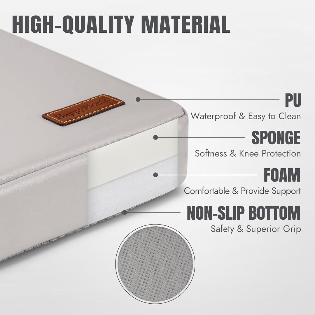 HappyPicnic Knieschoner, 5,1 cm dick, wasserdicht, Schaumstoff-Kniematten, Kissen für Garten, Hof, A