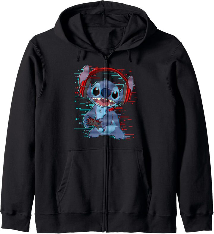 Disney Lilo & Stitch Gamer Glitch Headset and Controller Kapuzenjacke