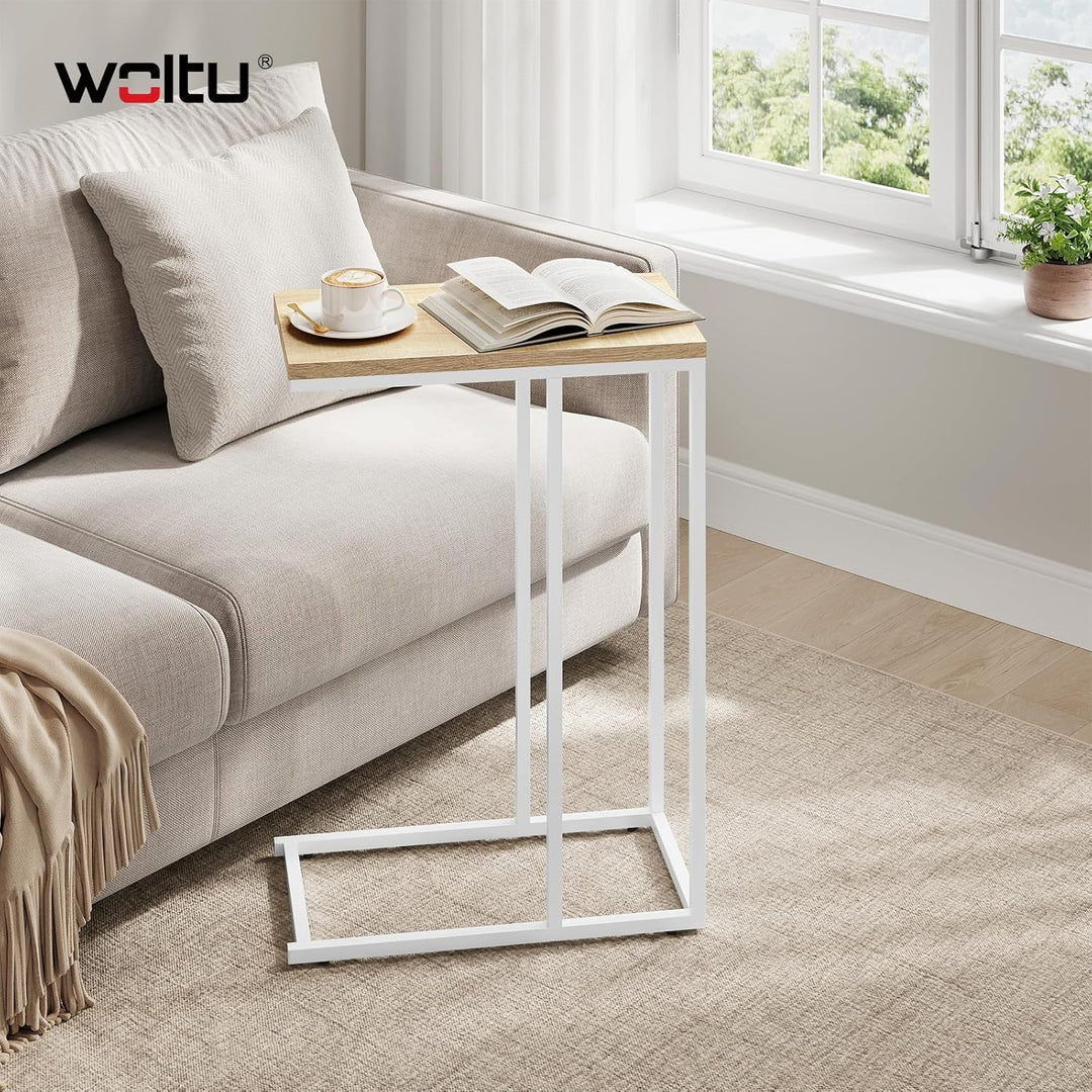 WOLTU® Beistelltisch Kaffeetisch Couchtisch Sofatisch Nachttisch Betttisch Laptoptisch, Gestell aus