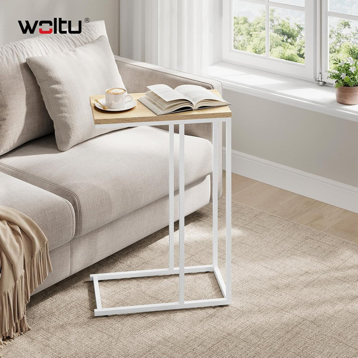 WOLTU® Beistelltisch Kaffeetisch Couchtisch Sofatisch Nachttisch Betttisch Laptoptisch, Gestell aus