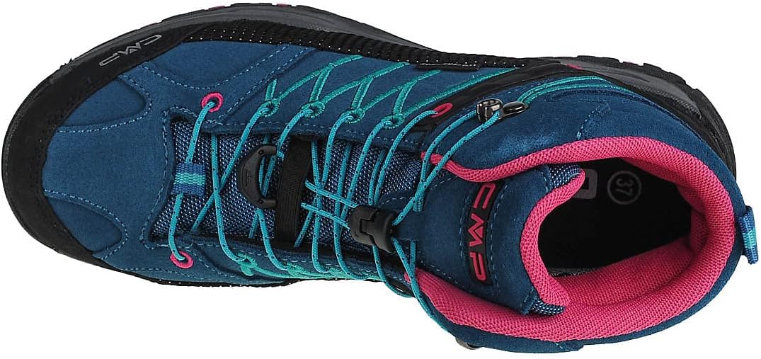 CMP Unisex Kinder Kids Rigel Mid Shoes Wp Trekking-Schuhe 34 EU Blau Deep Lake Baltic, 34 EU Blau De