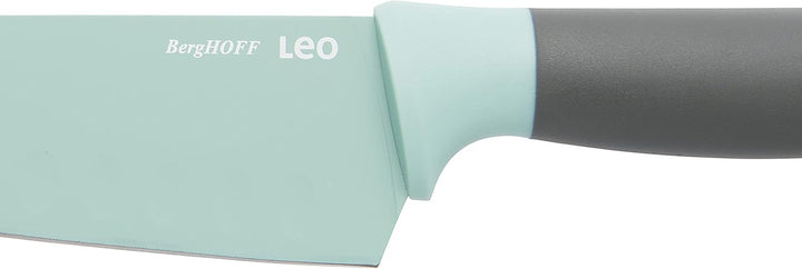 BergHoff Santokumesser 17 cm - Leo (Küchenmesser grün, Messer mit Antihaftbeschichtung, inkl. Klinge