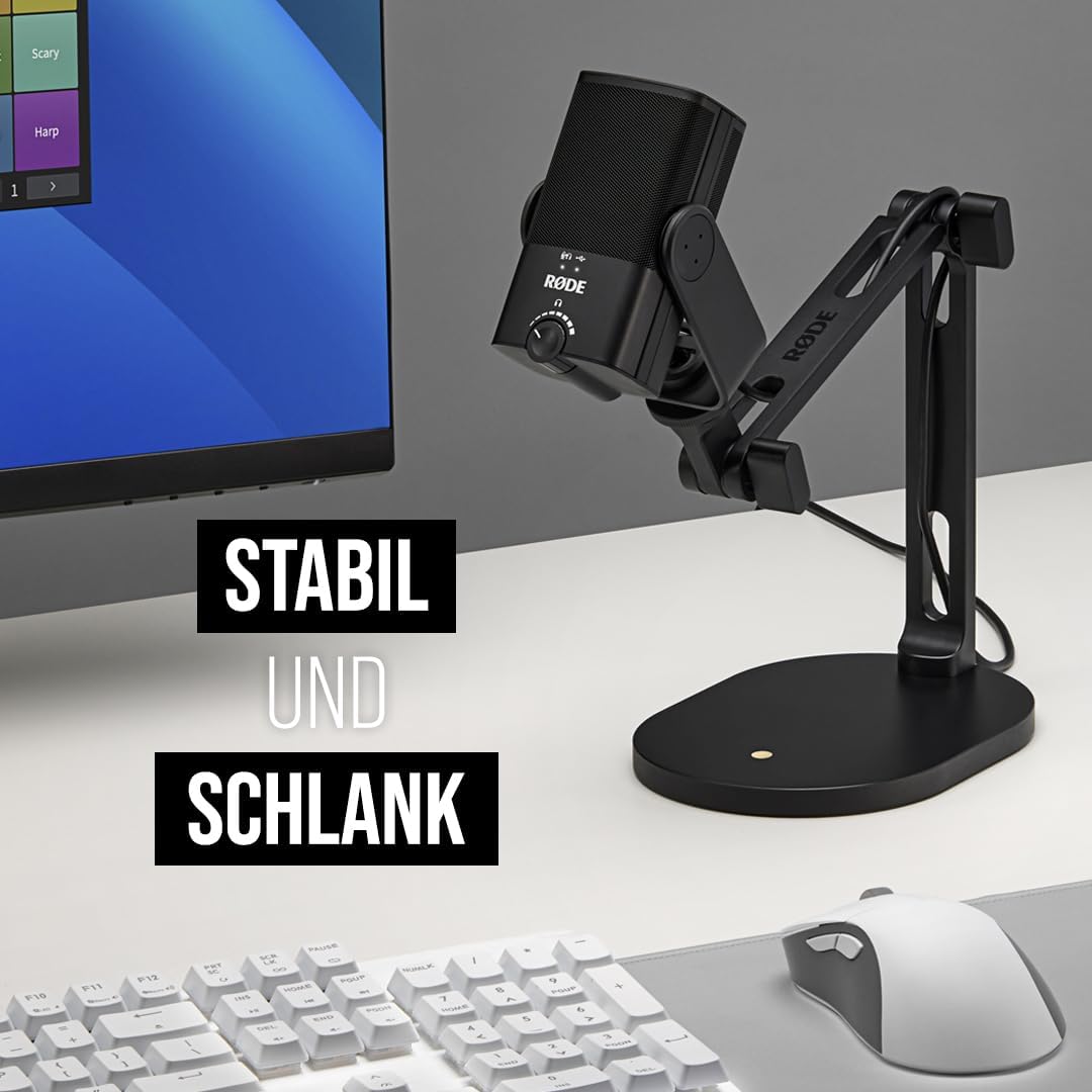 RØDE DS2 Desktop-Studioarm für Mikrofone, Kameras, Smartphones, Lichter und andere Zubehörteile (bis