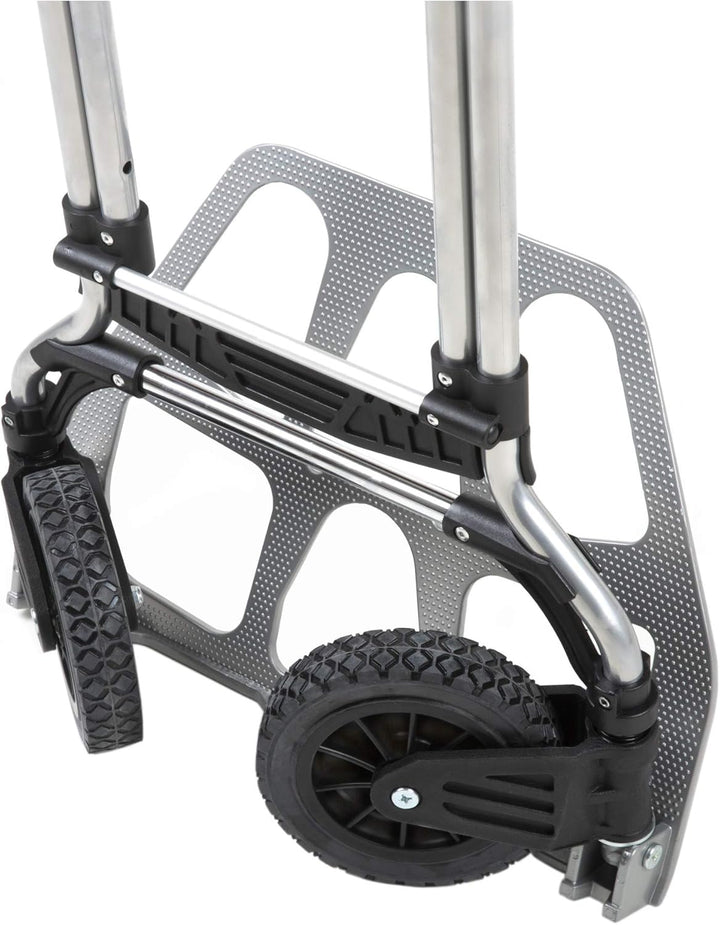 STIER Sackkarre klappbar, Aluminium Transportkarre, Belastbarkeit bis 120kg, Stapelkarre zum Transpo