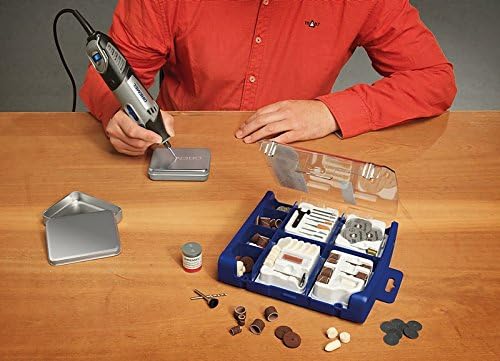 Dremel SC724 EZ SpeedClic Mehrzweck Zubehörset (150 Dremel Zubehören zum Schleifen, Schneiden, Schär