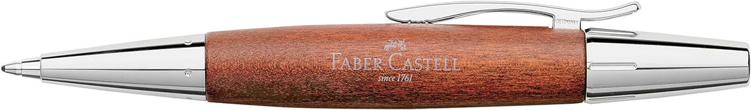 Faber-Castell 148382 - Drehkugelschreiber e-motion Birnbaum, braun, Kugelschreiber Mine B, Schreibfa